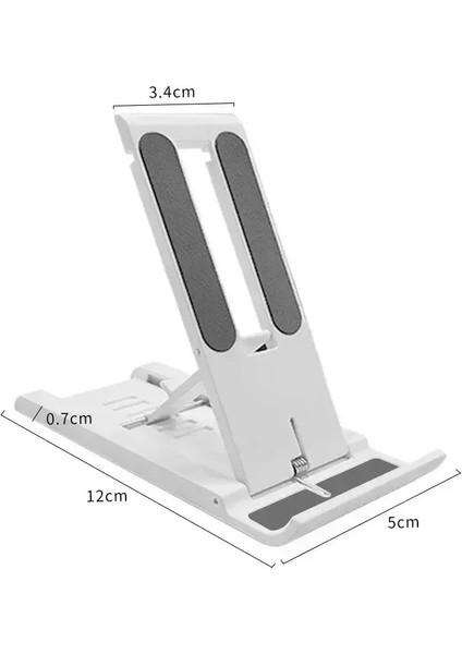Katlanabilir Taşınabilir Tablet Stand Masası Tembel Braket Masaüstü Telefon Tutucu iPhone 16 15 14 13 12 iPad Telefon Tableti Altında: A: A (Yurt Dışından)
