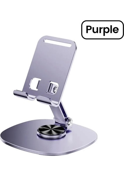 Katlanabilir Masa Telefon Tutucu Cep Telefonu Tableti Için Dönen Metal Braket Evrensel Ayarlanabilir Masaüstü Telefon Tutucu Standcolor: Gri (Yurt Dışından)