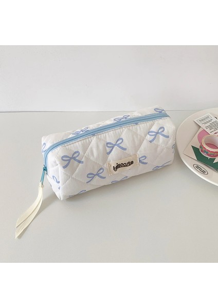 Tatlı Kız Kalem Çantası Yay Kurdele Dekorasyon Kumaş Kalem Kese Okulu Kurucu Organizatör Kawaii Kalem Bagcolor: Siyah (Yurt Dışından)