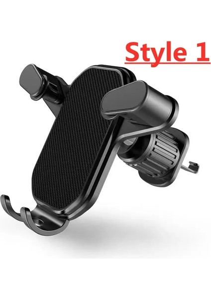 Araba Telefon Tutucu Akıllı Telefon Montaj Gravity Araba Hava Outlet Klipsi Iphone Xiaomi Için Araçta Manyetik Destek Yok Samsung Huaweicolor: Stil 1 (Yurt Dışından)