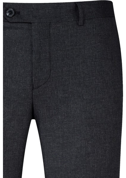 Siyah Slim Fit Yandan Cepli Kumaş Pantolon fiyatları