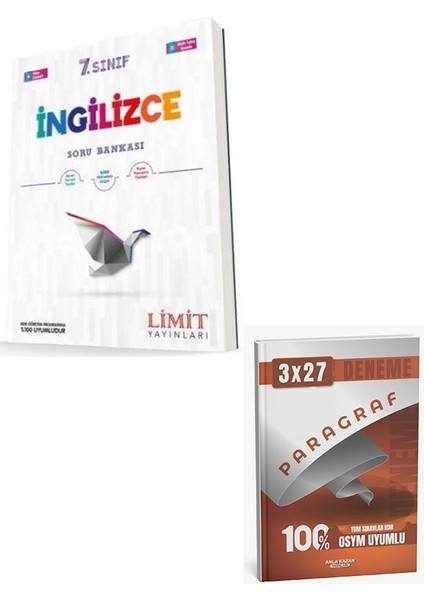 Limit 2026 7. Sınıf Ingilizce Soru Bankası+Anla Kazan Paragraf