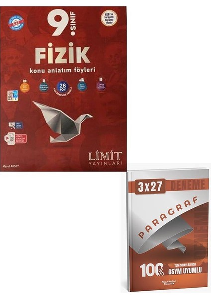 Limit 2026 9. Sınıf Fizik Konu Anlatım Föyleri+Anla Kazan Paragraf