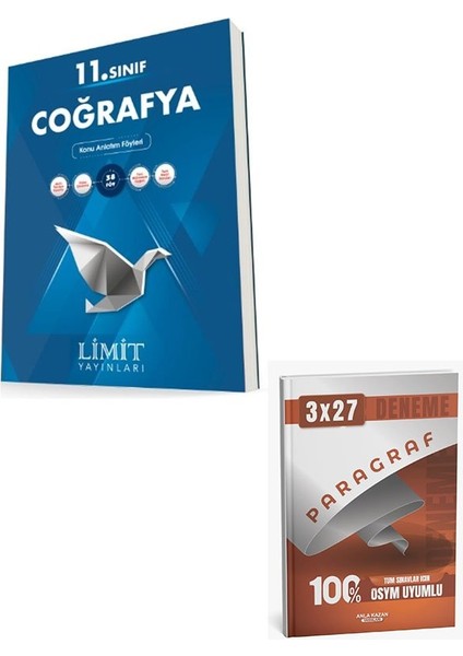 Limit 2026 11. Sınıf Coğrafya Konu Anlatım Föyleri+Anla Kazan Paragraf