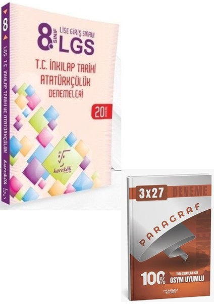 Karekök 2026 8. Sınıf Lgs T.c. Inkılap Tarihi Atatürkçülük Denemeleri+Anla Kazan Paragraf