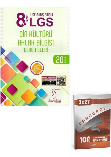 Karekök 2026 8. Sınıf Lgs Din Kültürü ve Ahlak Bilgisi Denemeleri+Anla Kazan Paragraf