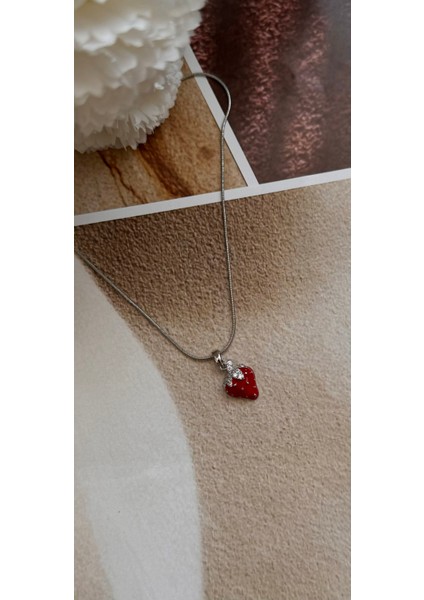 Çelik Çilek Kolye fiyatları