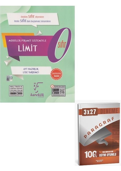 Karekök Yayınları Ayt Hazırlık Limit Sıfır