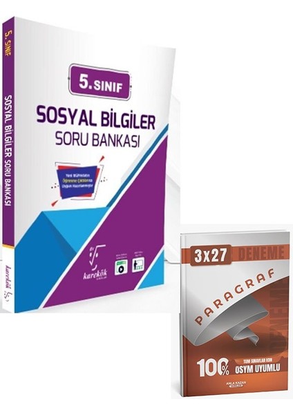 Karekök 2026 5. Sınıf Sosyal Bilgiler Soru Bankası+Anla Kazan Paragraf