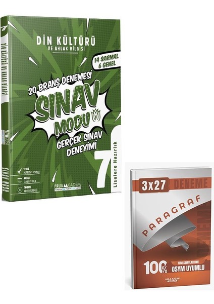 Pruva 2026 7. Sınıf Din Kültürü ve Ahlak Bilgisi Deneme+Anla Kazan Paragraf