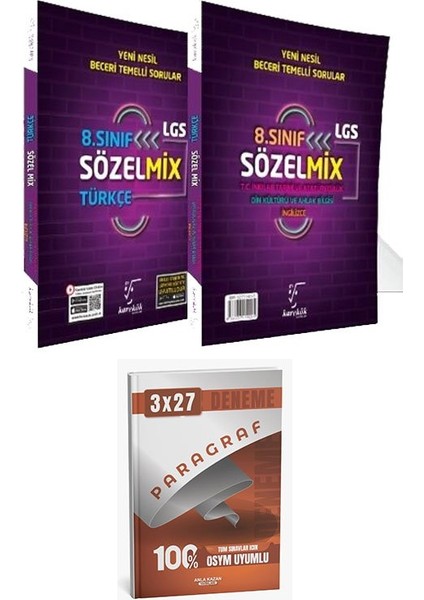 Karekök 2026 8. Sınıf Lgs Sözelmix Soru Bankası+Anla Kazan Paragraf