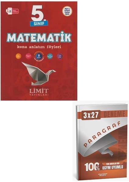 Limit 2026 5. Sınıf Matematik Konu Anlatım Föyleri+Anla Kazan Paragraf