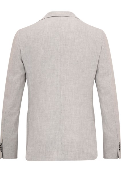 Gri Slim Fit Mono Yaka Klasik Ceket fiyatları