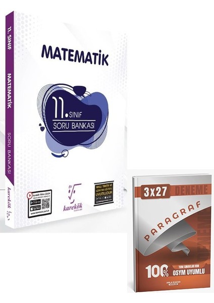 Karekök 2026 11. Sınıf Matematik Soru Bankası+Anla Kazan Paragraf
