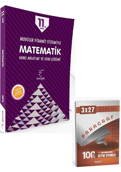 Karekök 2026 11. Sınıf Matematik Temel Düzey Konu Anlatımı ve Soru Çözümü+Anla Kazan Paragraf