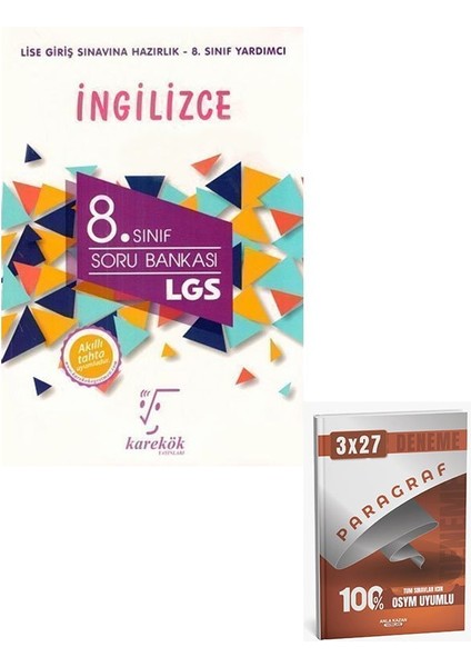 Karekök 2026 8. Sınıf Lgs Ingilizce Soru Bankası+Anla Kazan Paragraf