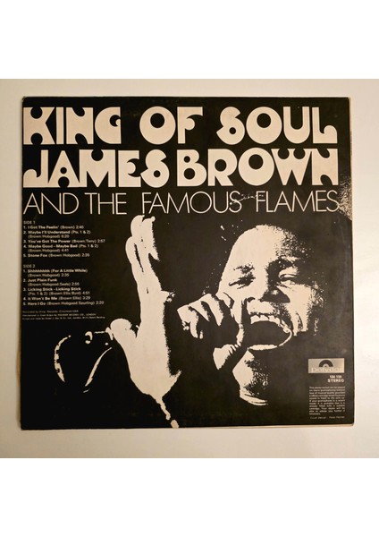 James Brown & The Famous Flames - King Of Soul - Dönem Baskı Plak fiyatları