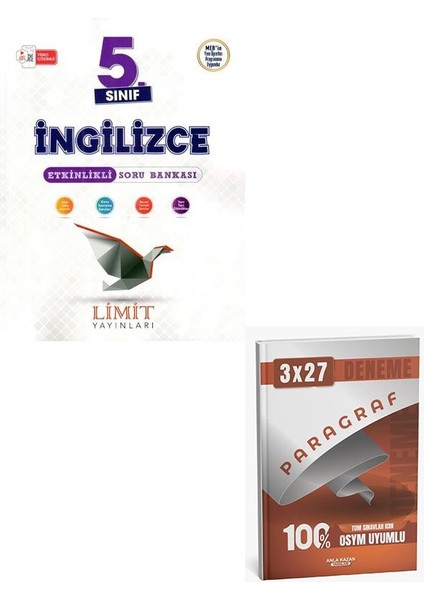 Limit 2026 5. Sınıf Ingilizce Etkinlikli Soru Bankası+Anla Kazan Paragraf