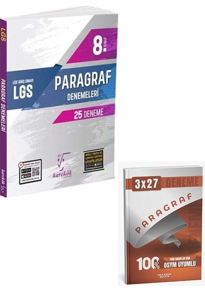 Karekök 2026 8. Sınıf Lgs Paragraf 25 Deneme+Anla Kazan Paragraf