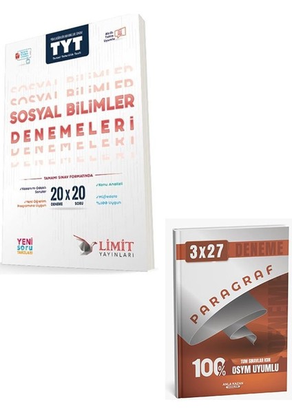 Limit 2026 Tyt Sosyal Bilimler 20X20 Denemeleri+Anla Kazan Paragraf