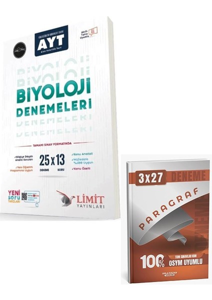 Limit 2026 Ayt 25 Li Biyoloji Deneme+Anla Kazan Paragraf