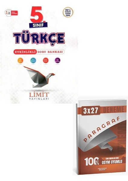 Limit 2026 5. Sınıf Türkçe Etkinlikli Soru Bankası+Anla Kazan Paragraf