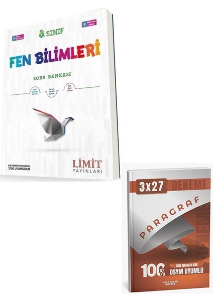 Limit 2026 8. Sınıf Lgs Fen Bilimleri Soru Bankası+Anla Kazan Paragraf