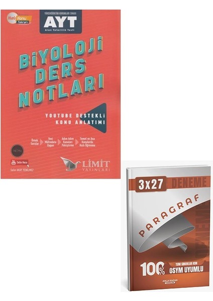 Limit 2026 Ayt Biyoloji Ders Notları+Anla Kazan Paragraf