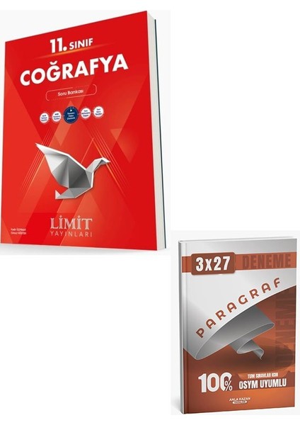 Limit 2026 11. Sınıf Coğrafya Soru Bankası+Anla Kazan Paragraf