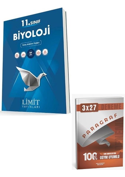 Limit 2026 11. Sınıf Biyoloji Konu Anlatım Föyleri+Anla Kazan Paragraf