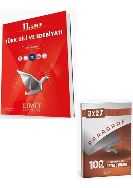 Limit 2026 11. Sınıf Türk Dili ve Edebiyatı Soru Bankası+Anla Kazan Paragraf