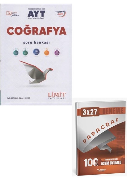 Limit 2026 Ayt Coğrafya Soru Bankası+Anla Kazan Paragraf