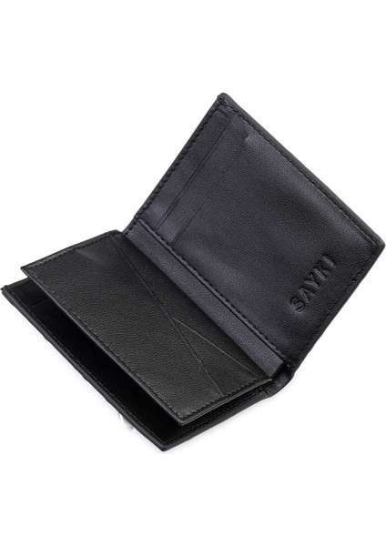Siyah Desenli 100% Deri Cüzdan modelleri