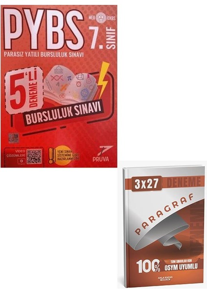 Pruva 2026 7. Sınıf Pbys Bursluluk 5`li Deneme+Anla Kazan Paragraf