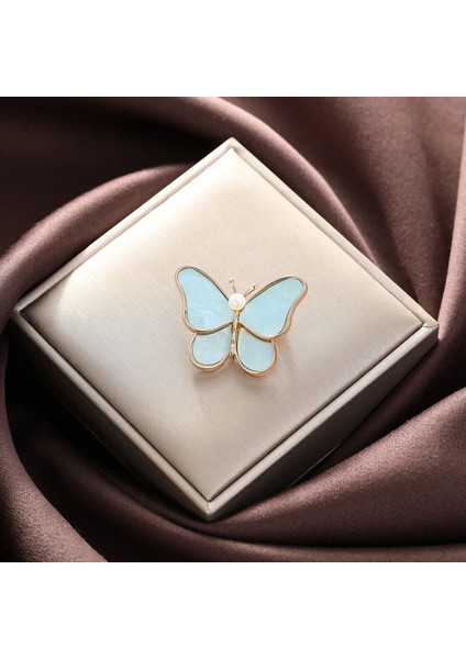 Çok Renkli Kelebek Broş Kadın Moda Üst Düzey Niş Takım Elbise Ceket Mizaç Hafif Lüks Aksesuarlar (Yurt Dışından)