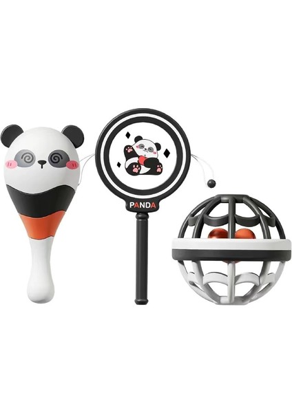 Panda El Çatlak Yenidoğan Bebek Oyuncakları 3-12 Aylık Eğitimsel Erken Eğitim Bebek Kafa Yukarı Kavrama Eğitim Kum Çekiç (Yurt Dışından)