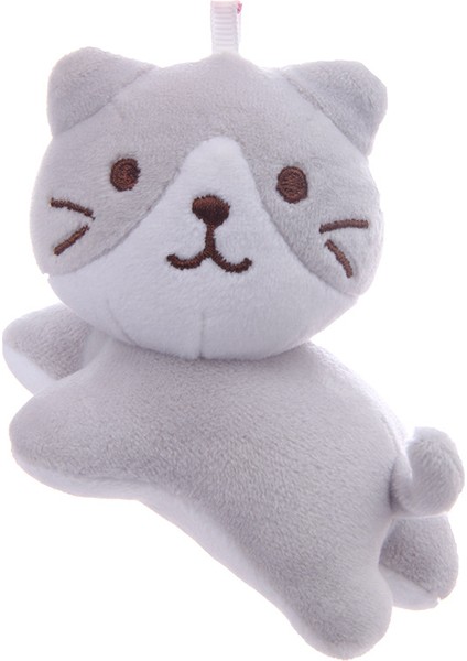Japon Sevimli Kedi Üç Çiçekli Kedi Bebek Peluş Yastık Kedi Bebek Bebek Hediye Kedi Peluş (Yurt Dışından)