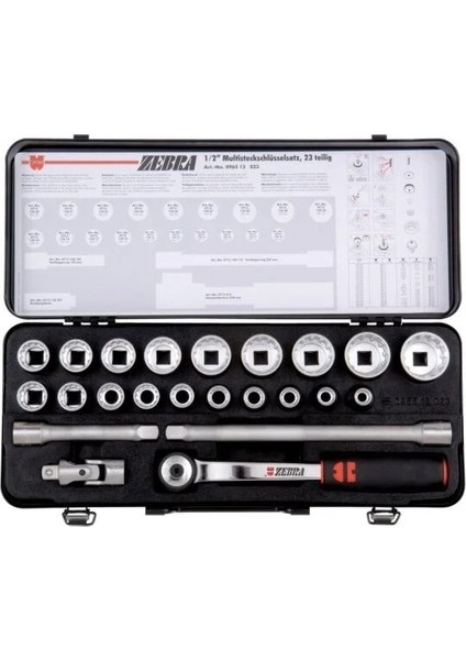 Multı Lokma Seti 1/2I-10-32MM-23PARÇA