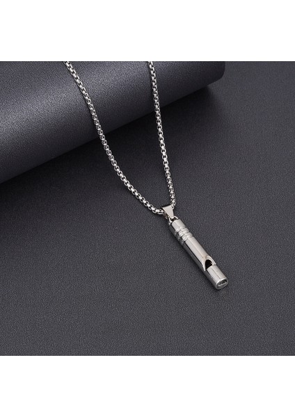 Titanyum Çelik Hip-Hop Kolye Çocuk Moda Hip-Hop Podyum Kolye Erkekler ve Kadınlar Için Çok Yönlü (Yurt Dışından)