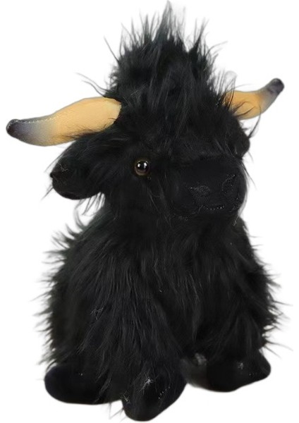 Iskoç Highland Inek Peluş Oyuncak Çocuk Bebek Uzun Kıllı Yak (Yurt Dışından)