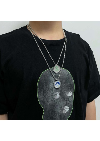 Anime Zodyak Kolye Kolye Zodyak Erkekler ve Kadınlar Titanyum Çelik Hip Hop Kazak Zinciri (Yurt Dışından) fiyatları