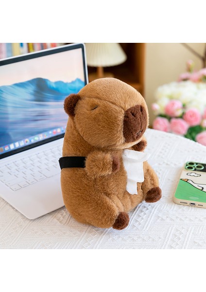 Capybara Peluş Oyuncak Yaratıcı Araba Kağıt Kutusu Bebek Çirkin Sevimli Bebek Kapibala (Yurt Dışından) modelleri
