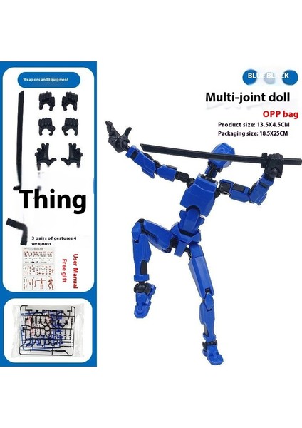Çok Eklemli Hareketli Bebek Şanslı 13 Eklemli Bebek Yapı Taşları Süsleri Moda Bebek 3D Oyuncaklar (Yurt Dışından)