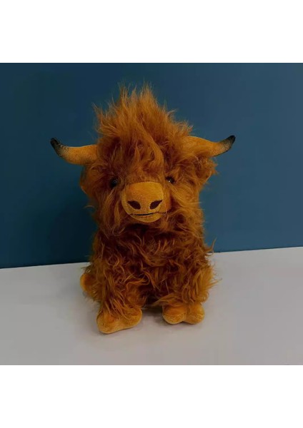 Iskoç Highland Inek Peluş Oyuncak Çocuk Bebek Uzun Kıllı Yak (Yurt Dışından)