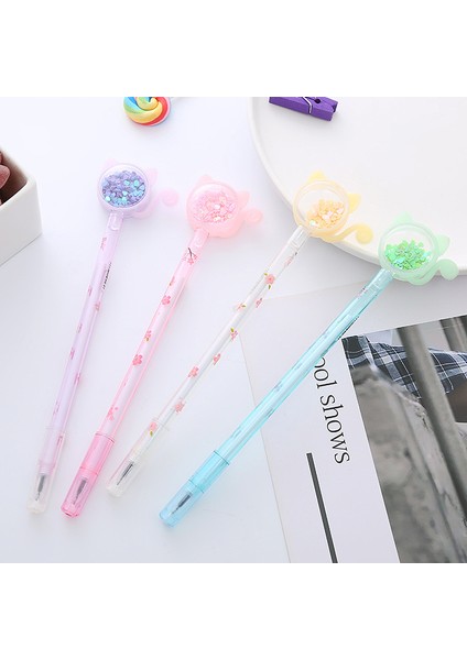 Tahlara Ins Yüksek Değerli Payetler Sevimli Kedi Öğrenci Kalem Yaratıcı Ofis Kırtasiye Su Bazlı Imza Kalemi (Yurt Dışından) fiyatları