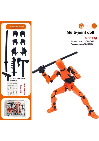 Çok Eklemli Hareketli Bebek Şanslı 13 Eklemli Bebek Yapı Taşları Süsleri Moda Bebek 3D Oyuncaklar (Yurt Dışından)