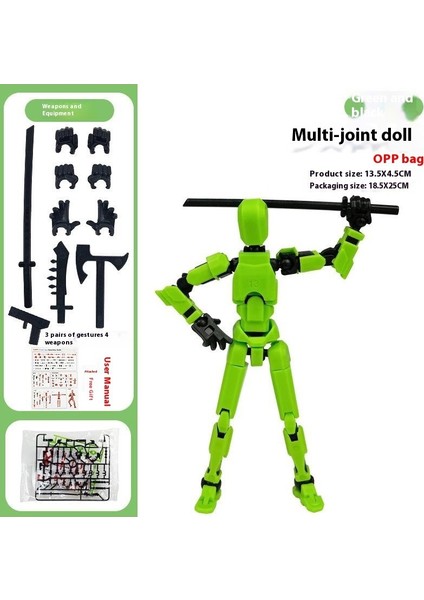Çok Eklemli Hareketli Bebek Şanslı 13 Eklemli Bebek Yapı Taşları Süsleri Moda Bebek 3D Oyuncaklar (Yurt Dışından)