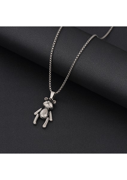 Titanyum Çelik Hip-Hop Kolye Çocuk Moda Hip-Hop Podyum Kolye Erkekler ve Kadınlar Için Çok Yönlü (Yurt Dışından)