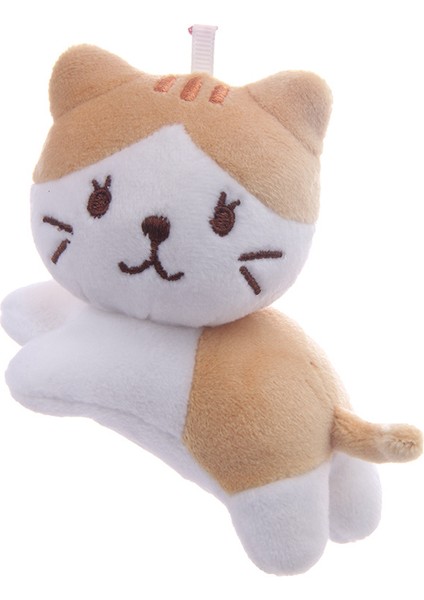 Japon Sevimli Kedi Üç Çiçekli Kedi Bebek Peluş Yastık Kedi Bebek Bebek Hediye Kedi Peluş (Yurt Dışından)