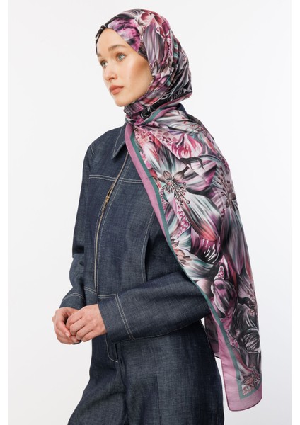 Lila Larin Desen Pamuk Şal fiyatları